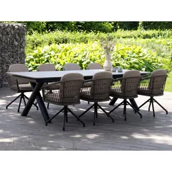 Bellagio Citadella Gartentisch ausziehbar 280/340/400x100x76 cm