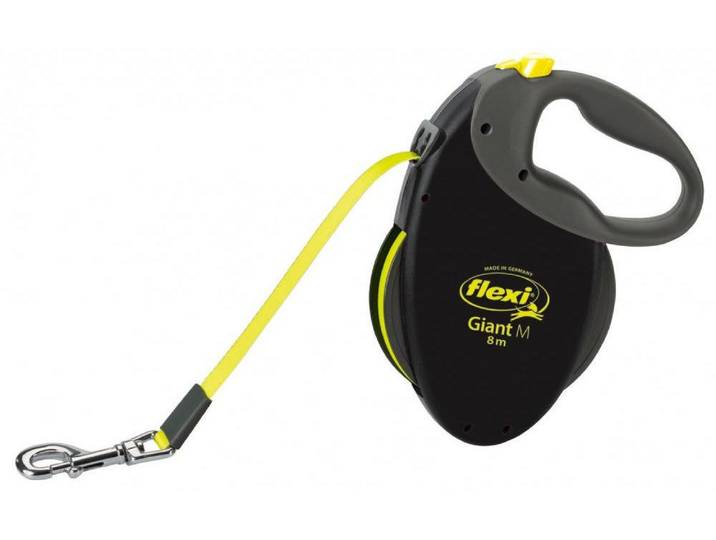 Hundeleine FLEXI Flexi Giant M , gelb (gelb, schwarz), Leinen, Hundeleine