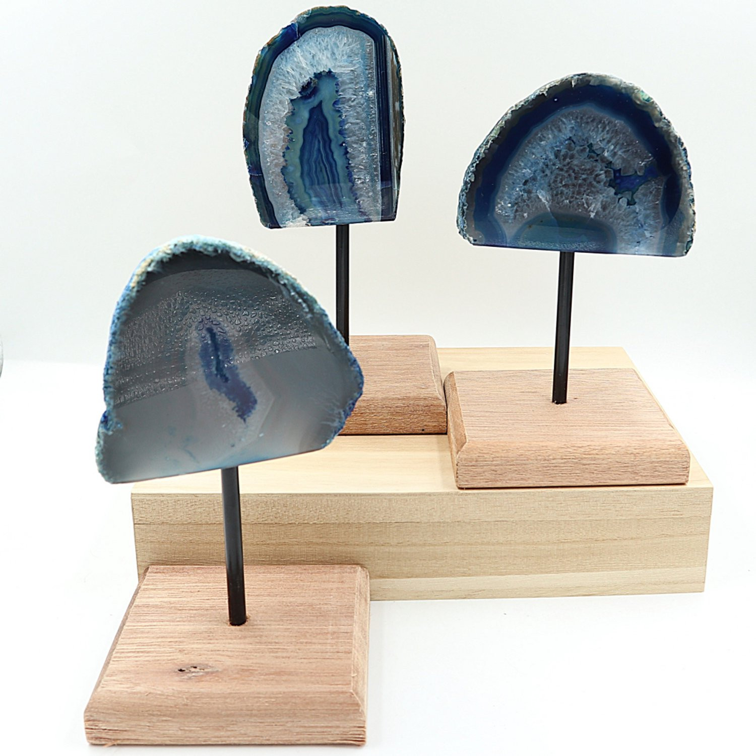 Agaat Blauw op standaard