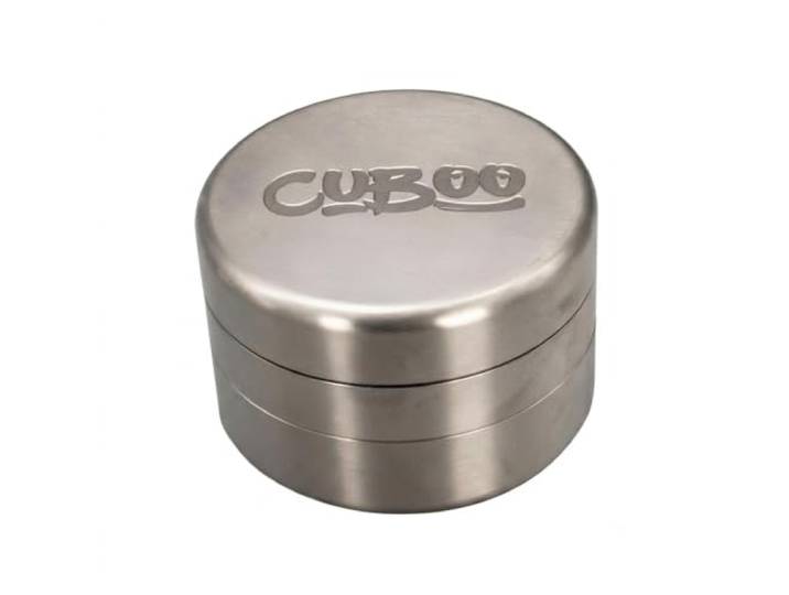 CuBoo Titan Grinder 3-tlg. 62 mm Kräutermühle aus Titan Grad 5 High-End Kräutermühle aus Titan Grad 5; ultraleicht, extrem robust, korrosionsfrei und absolut geschmacksneutral.