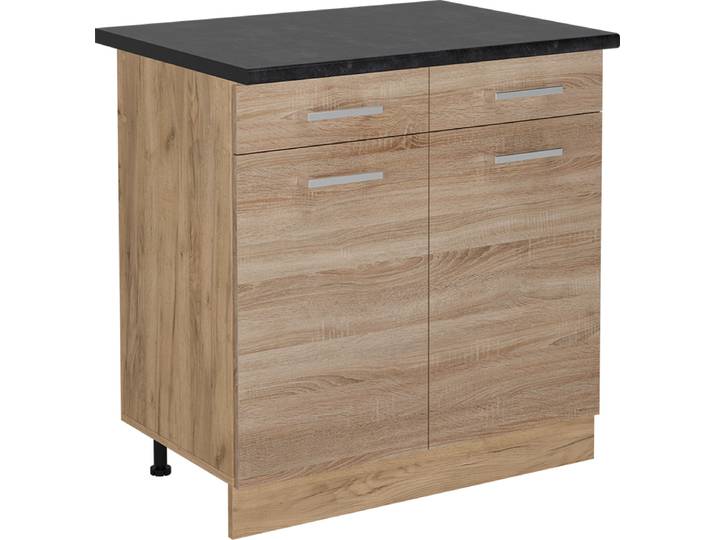 Meuble cuisine Vicco R-Line Sonoma 80cm \, PT Anthracite\, Model 53320