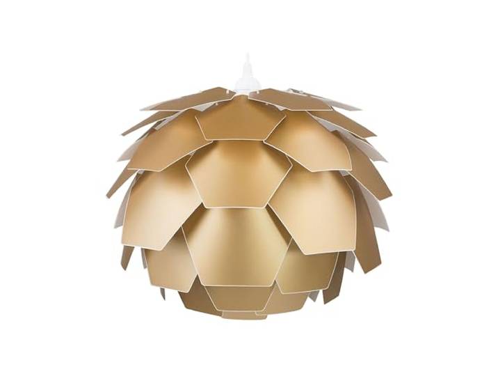 Beliani Moderne Pendelleuchte Blumenform gold Segre Klein
