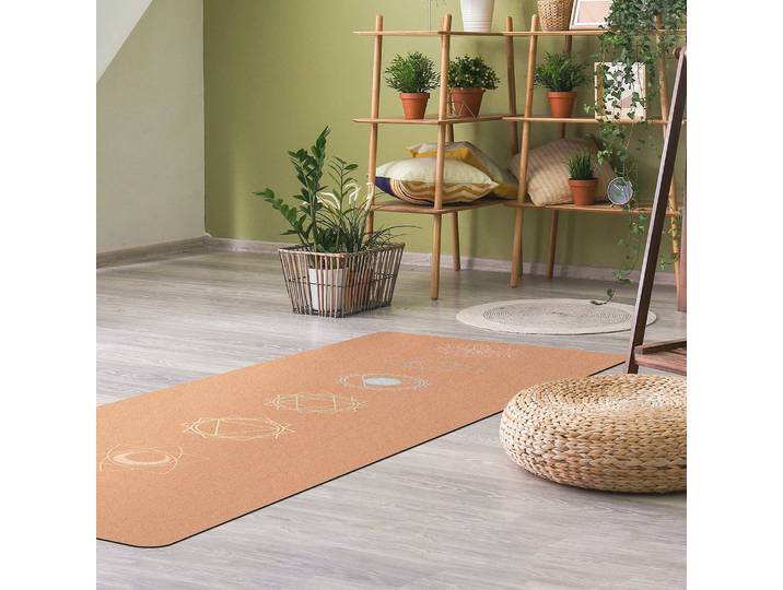 Läufer/Yogamatte Sieben Chakren II 183 x 61cm Multicolor/Orange/Beige