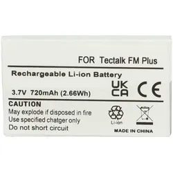 Akku für Albrecht Tectalk FM, FM+ Plus, Typ BLN-3746,  3.7V, 720mAh