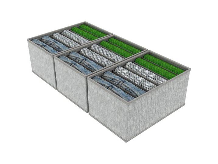 Clothes Drawer Organizer Rigid Washable Foldable PE Board Clothes Storage Box Jeans T-shirts Shirts Trouser Storage