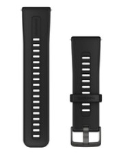Garmin Ersatz-Armband Silikon Schwarz mit Edelst Grau (010-13907-00)