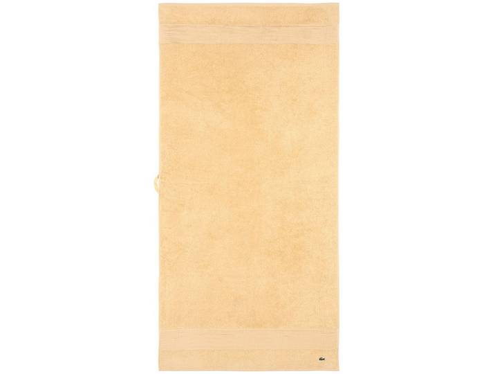 Duschtuch LACOSTE LLECROCO , beige (sesame), B:70cm L:140cm, Frottier, Obermaterial: 100% Baumwolle, Handtücher, Duschtuch, mit Label-Applikationen
