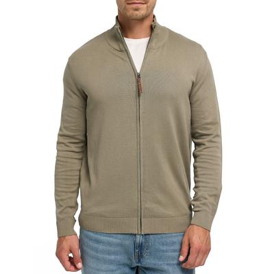 Strickjacke INDICODE "INArkmill cardigan", Herren, Gr. M, beige (bungee cord), Strick, Obermaterial: 100% Baumwolle, unifarben, regular fit normal, ohne Ausschnitt, Bündchen, Strickjacken Strickjacke, Baumwolle, regular fit