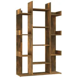 vidaXL Bücherregal Räuchereiche 86x25,5x140 cm Holzwerkstoff