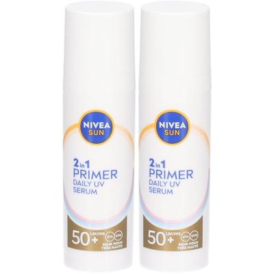 Nivea Sun UV Specialist 2in1 Primer Daily Fluid LSF 50+ 30ml x2 2x30 ml