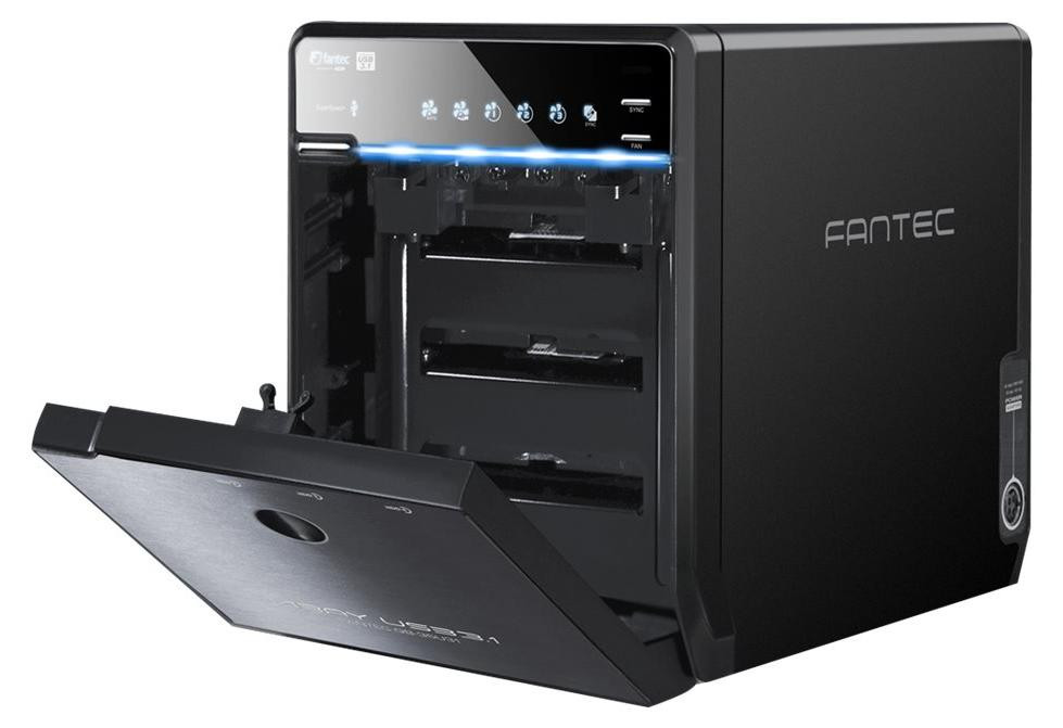 Fantec QB-35U31 Externe Harde Schijf Behuizing, 4x 3,5 inch, USB 3.1