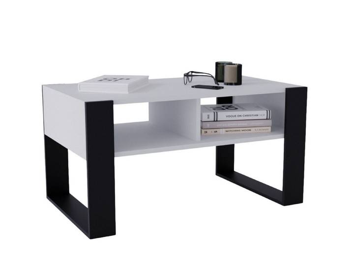 CraftPAK Couchtisch Wohnzimmer Tisch für Couch - mit zusätzlicher Ablagefläche, wohnzimmercouch couchtisch möbel Couch für Wohnzimmer Tisch