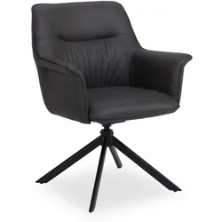 Armlehnstuhl ESMEE (BHT 67x91x69 cm) - Bezug: Lederlook - BHT 67x91x69 cm