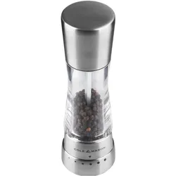 Cole & Mason Derwent Duo, Pfeffermühle + Salzmühle, Silber, Transparent