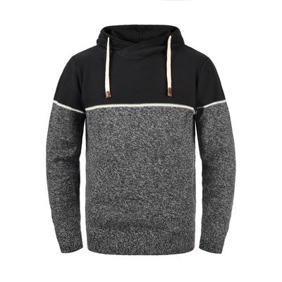 Strickfleece-Pullover INDICODE "Strickpullover IDLynde", Herren, Gr. XL, schwarz, Obermaterial: 100% Baumwolle CO., Pullover