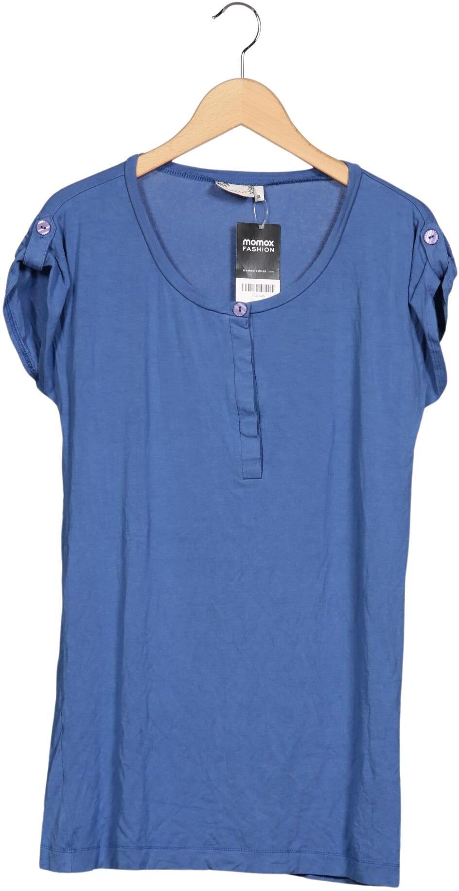 Jackpot Damen T-Shirt, Blau, Gr. XL, Viskose / Elasthan - Second Hand