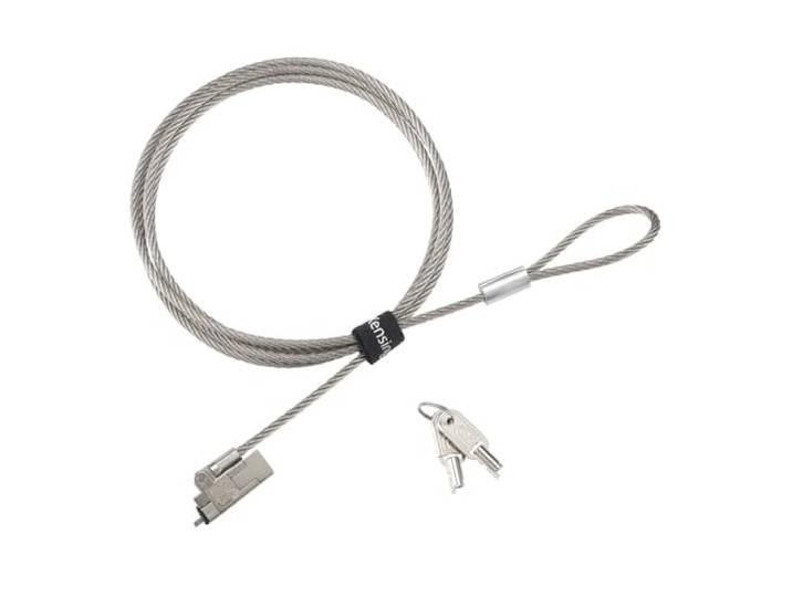 Kensington Slim NanoSaver 2.0 EQ Laptopslot met Sleutel, Vergrendelbare Beveiligingskabel voor Ultradunne Laptops, Universeel Laptopslot, Sterke Koolstofstalen Kabel van 1,8 Meter (K60630WW)