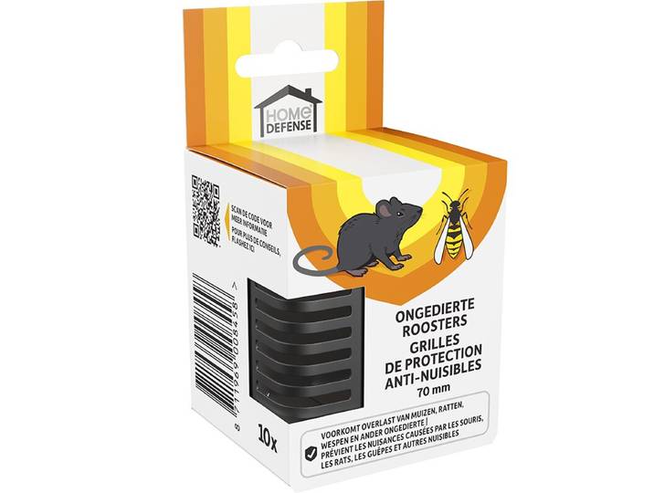Home defense stootvoegrooster 70 mm 10 stuks
