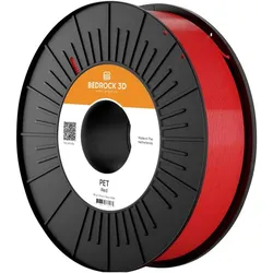 Bedrock 3D Pet-0314b075 PET Red 2.85 mm 750 g Filament PET 2.85 mm 750 g Rot 1 (PET, 750 g, 2.85 mm), Filament, Rot