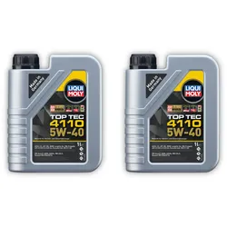 2x Motoröl LIQUI MOLY 21478 Top Tec 4110 5W-40 Engine Oil Motor 1 Liter