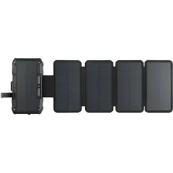 Sandberg Solar 5-Panel (27000 mAh, 22.50 W, 99.90 Wh), Powerbank, Schwarz