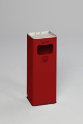 VAR Collecteur de déchets/cendrier B 25R rouge 31,7 l (3071)