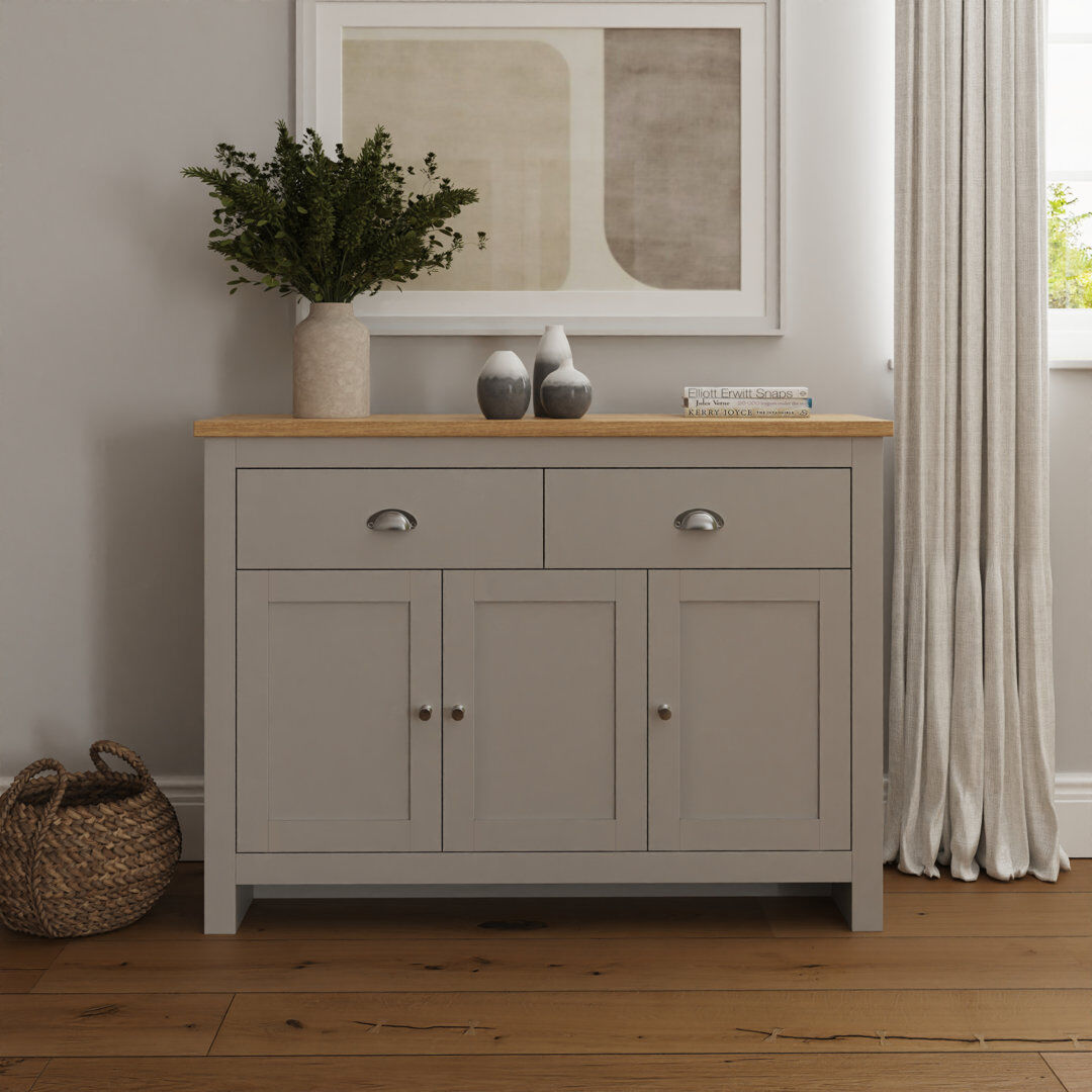 Zipcode Design Loretta 111.7cm Sideboard Grey 82cm H X 111.7cm W X 35cm D