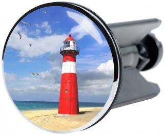 WCShop24 Waschbeckenstöpsel Leuchtturm