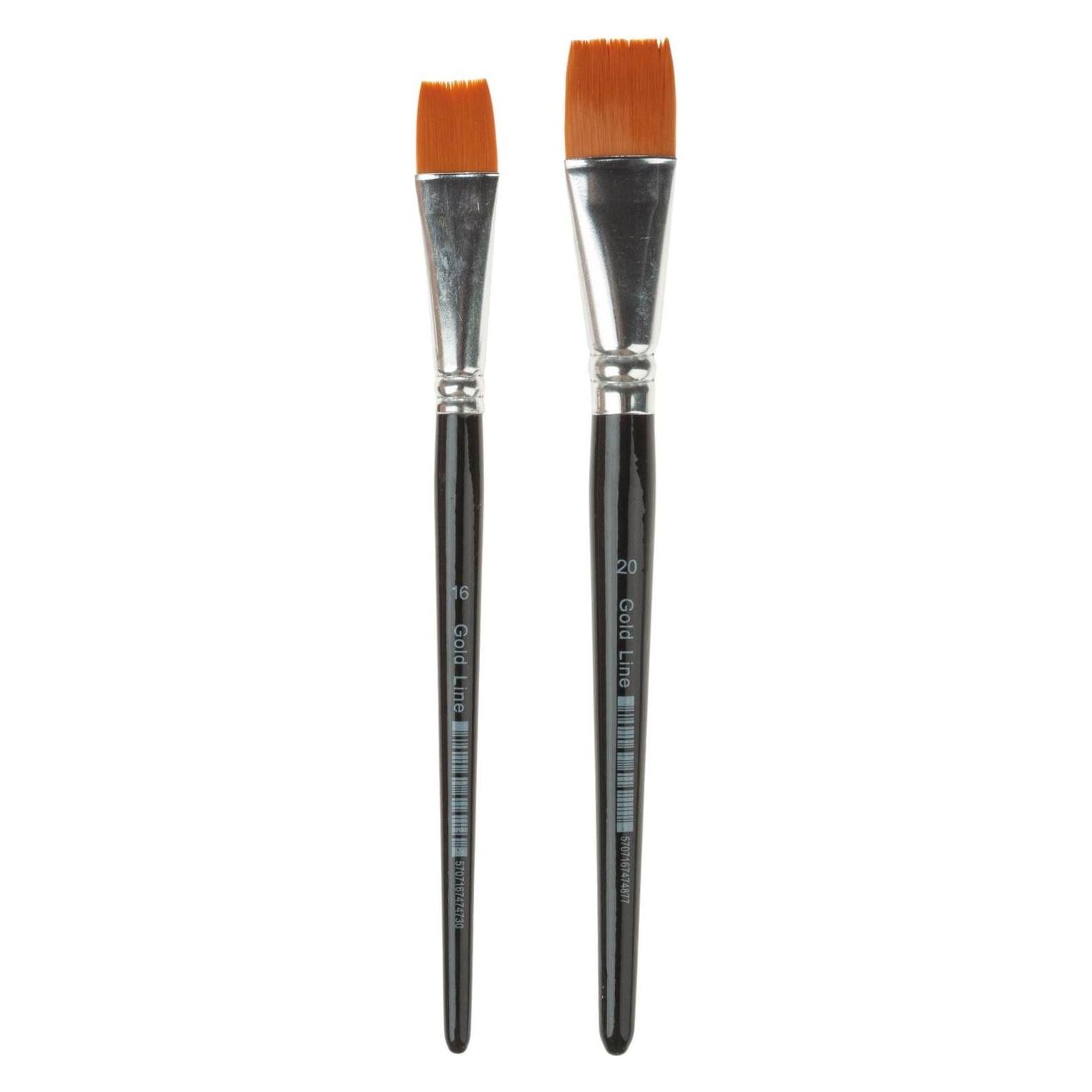 Creativ Company Gold Line Pinsel flach, 2 Stk. (24 mm) (5707167141595)