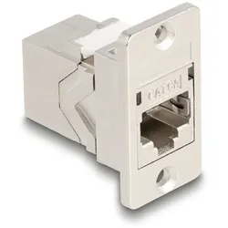 DELOCK Panel Mount Keystone Kupplung Bu/Bu Cat.6AP metall