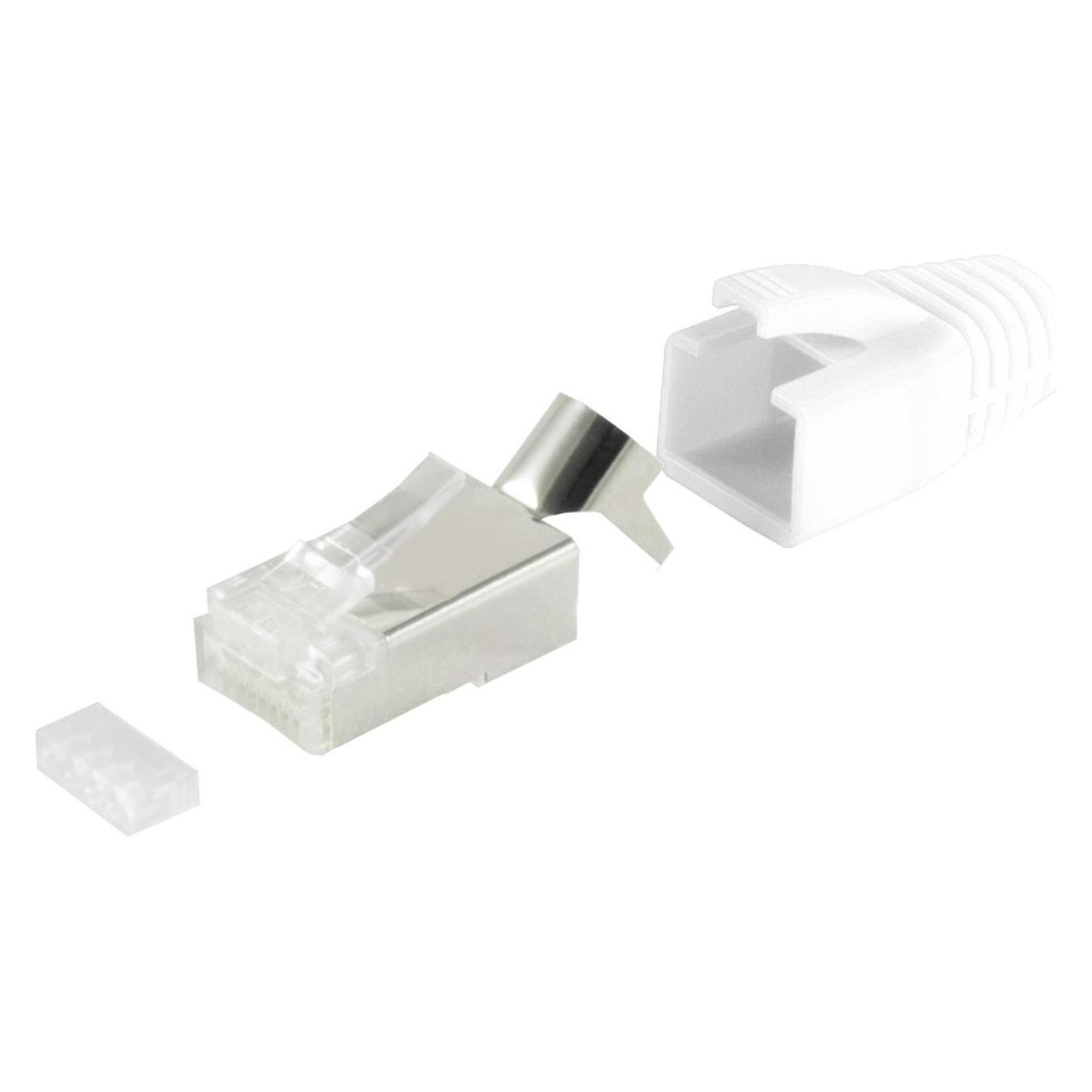 Shiverpeaks S/CONN maximum connectivity Netzwerk Modular Stecker RJ45 SET für Verlegekabel bis AWG 23, Stecker m (Netzwerk Zubehör) (72067-W)