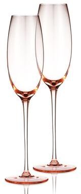 Berkware Luxurious and Elegant Sparkling Colored Glassware - Champagne Flutes