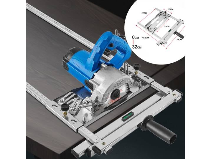 Guide de bord pour le travail du bois, scie circulaire électrique, panneau de support à positionnement rapide, Machine de découpe, routeur pour le travail du bois, machines-outils
