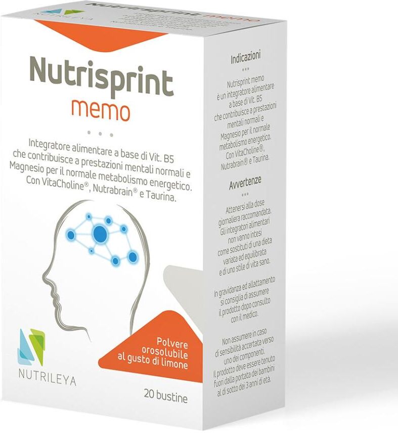 NUTRILEYA Srl NUTRISPRINT MEMO 20BUST STICK