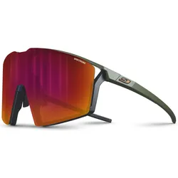 Julbo, Unisex, Sportbrille, Sportbrille Edge (Green, grün army-schwarz, Khaki / Black / Smoke Grey, Matte Army / Black, Olive, Orange/rot, Red), Rot, Grün, Schwarz