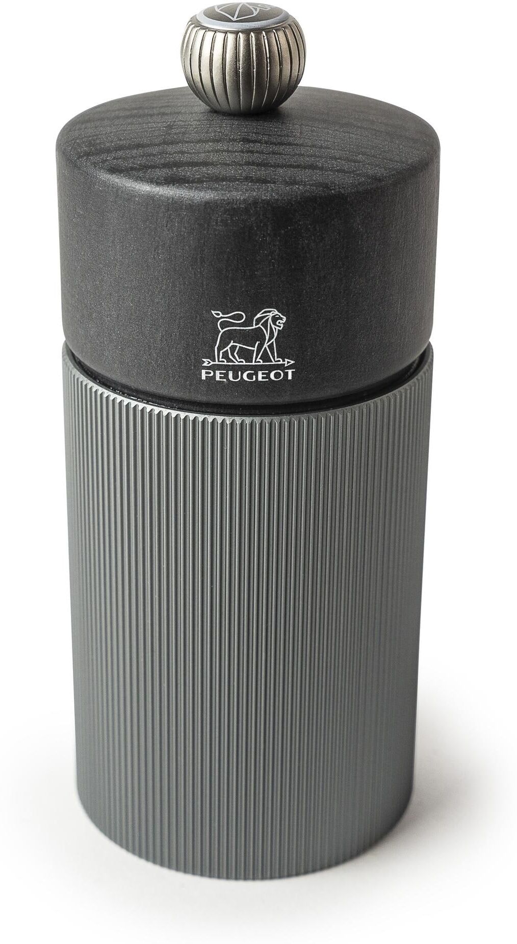 Salzmühle PEUGEOT "Line 12 cm Dunke", grau (dunkelgrau), Küchenmühlen, Salzmühle dunkelgrau Einheitsgröße