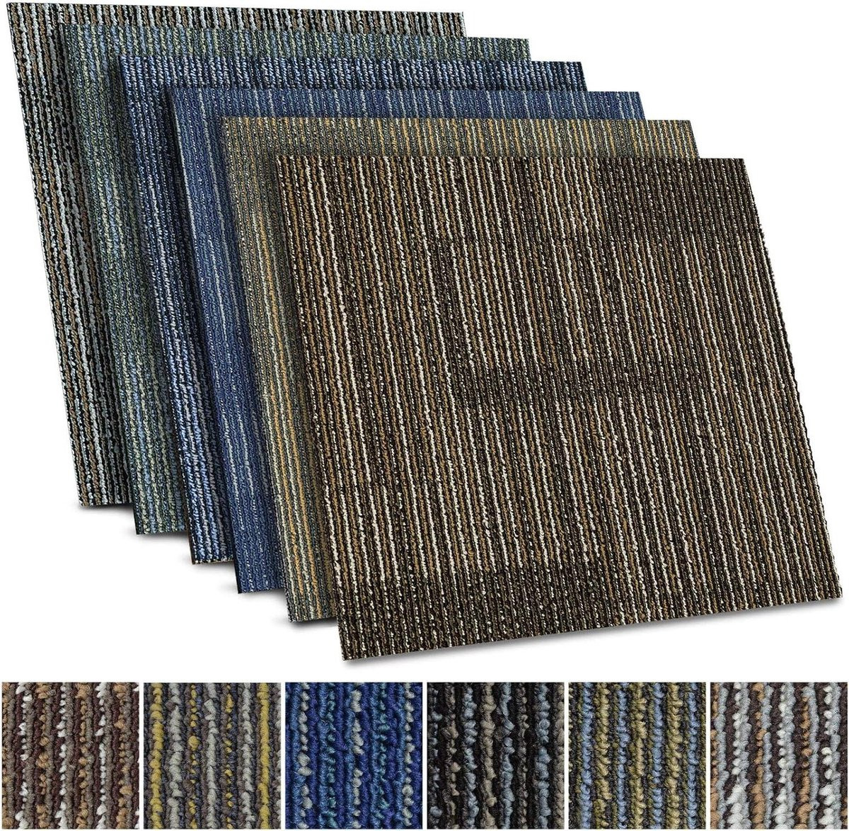 Zelfklevende tapijttegels Bruin - 6 m²