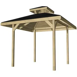 Weka Gartenoase 651 mit Dachaufsatz-294 x 294 cm (Gr. 1)