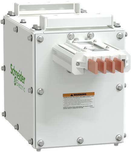 Schneider Electric ITSC400ES42BO0500E Endeinspeisekasten, I-Line Track, 400A, Kupfer, 3L+N+PE (PE Gehäuse), IP42, Linksmontage