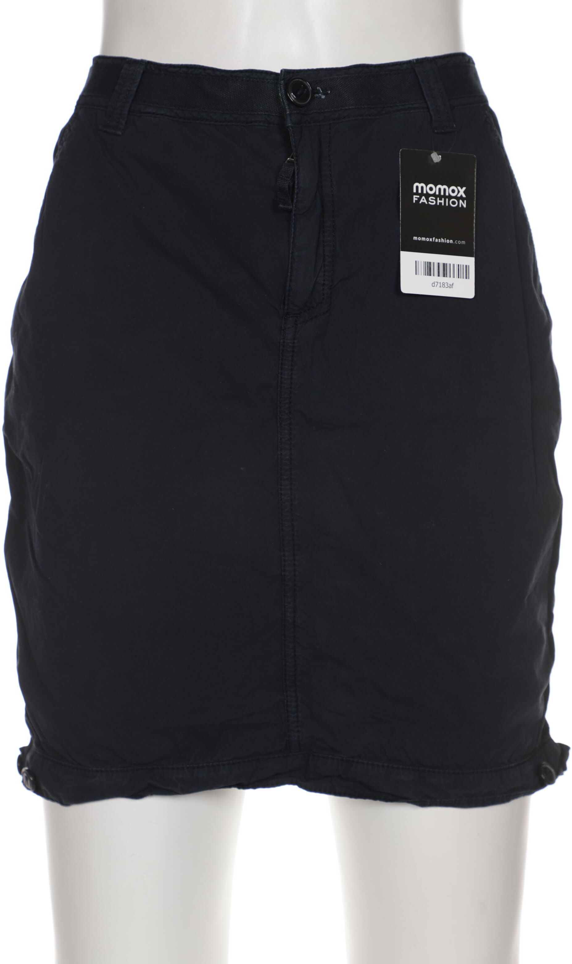 Woolrich Damen Rock, Marineblau, Gr. W28, Baumwolle - Second Hand