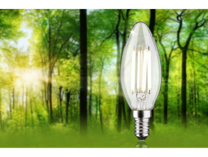 Ampoule LED Bougie Ø 3cm Transparent