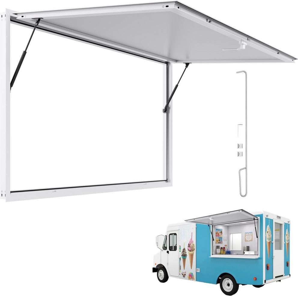 Imbissstand Servierfenster 1880x1016mm - Markise für Imbisswagen-Servicefenster