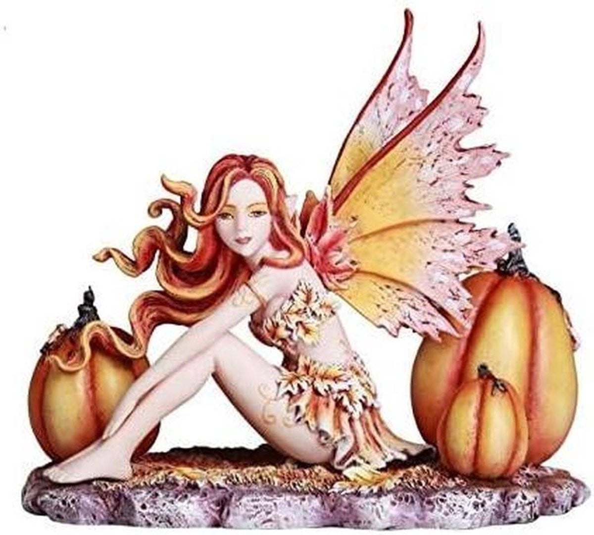 Oranje Pompoen Beeldje voor Herfst Decoratie