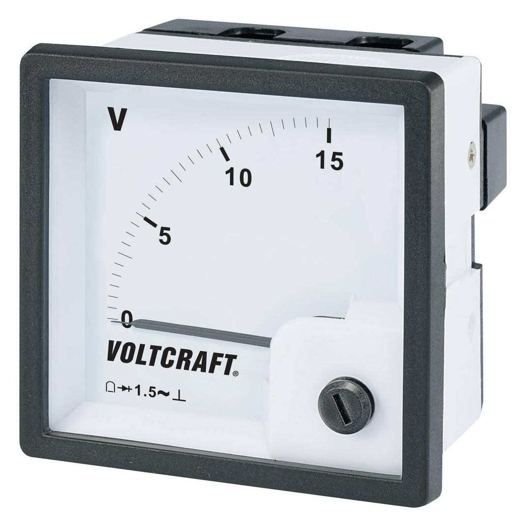 Voltcraft Analog-Einbaumessgerät (AM-72x72/15V)