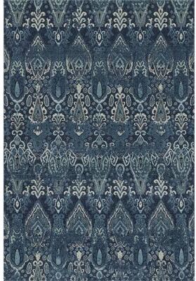 Addison Rugs "Addison Thurston Distressed Ikat Blue 9'6"" x 13'2"" Area Rug"