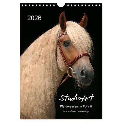 StudioArt Pferderassen im Porträt (Wandkalender 2026 DIN A4 hoch), CALVENDO Monatskalender