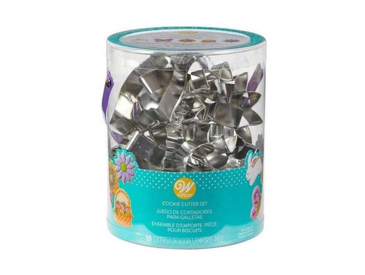 Ausstechform BackshopSchweiz Wilton Ostern Set - 18 Stk , silber, Ausstechformen, Ausstechform