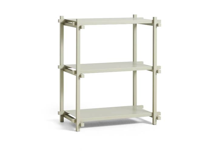 HAY Woody Column Wandregal Beech-smokey grey, low