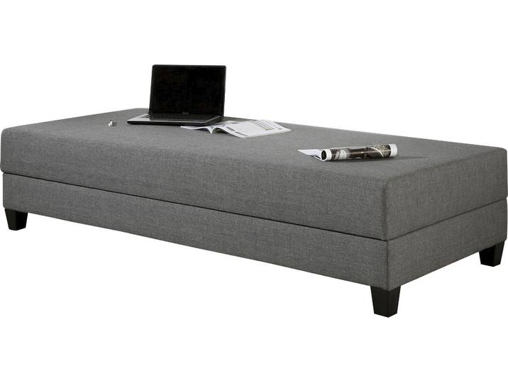 Gästebett MAINTAL, grau (anthrazit, schwarz), Struktur Holzwerkstoff, Liegefläche B/L: 80cm x 200cm, Bonnell-Federkernmatratze, Faltbetten, Gästebett, mit Bettkasten