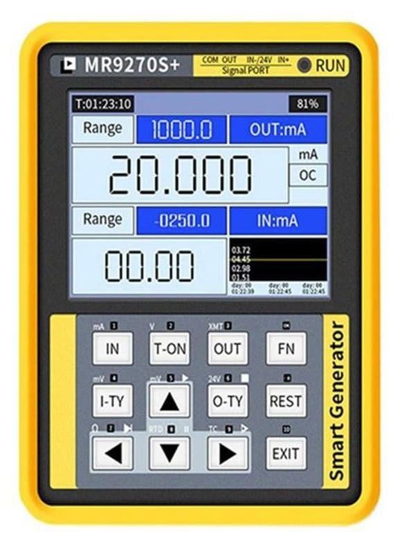 Dripio Signaalgenerator MR9270S, 8-kanaals draagbare PT100-kalibrator